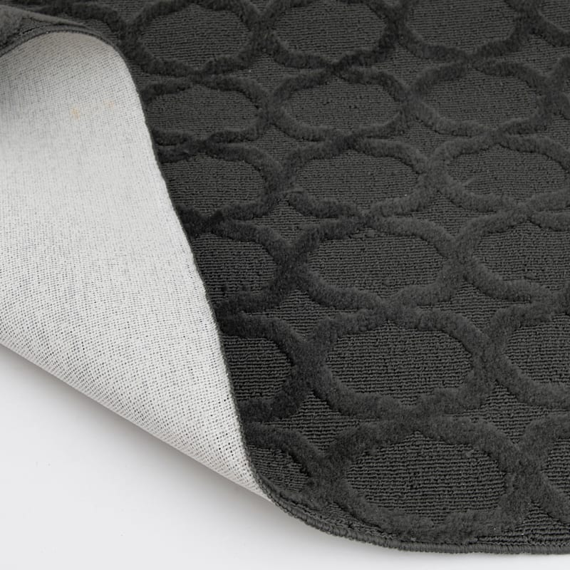 (D601) Verona Grey Contour Area Rug, 8x10