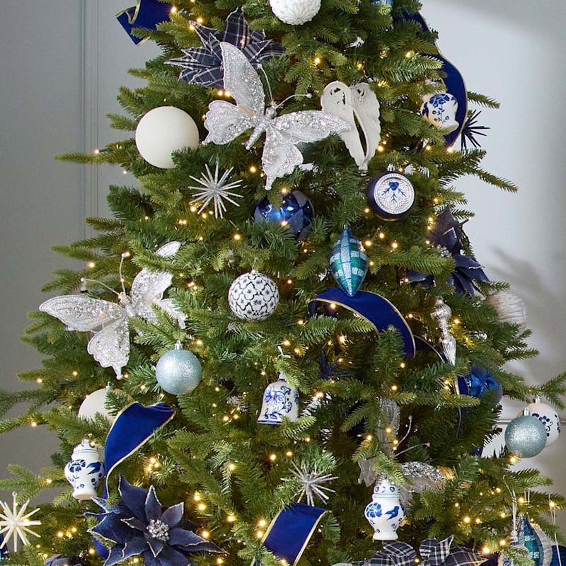 How To Make A Pretty Christmas Angel Wing Ornament - Pillar Box Blue