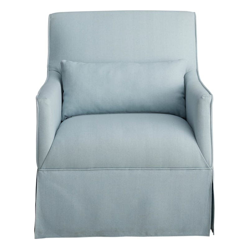 Providence Smith Swivel Accent Chair, Blue