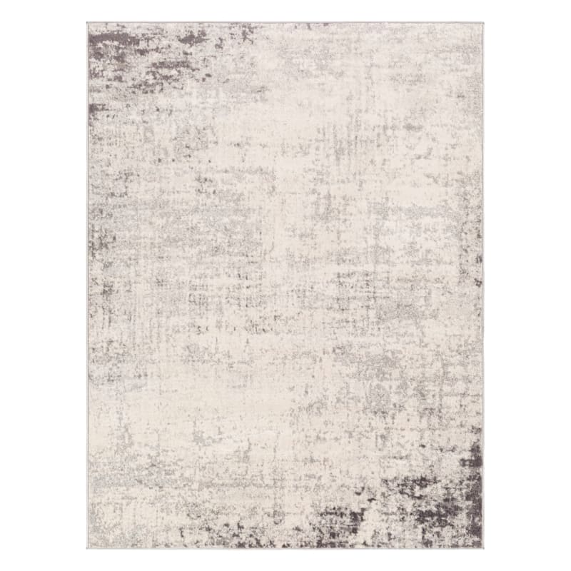 アキラページ D498) Crosby St. Roma Grey Abstract Area Rug, 5x7