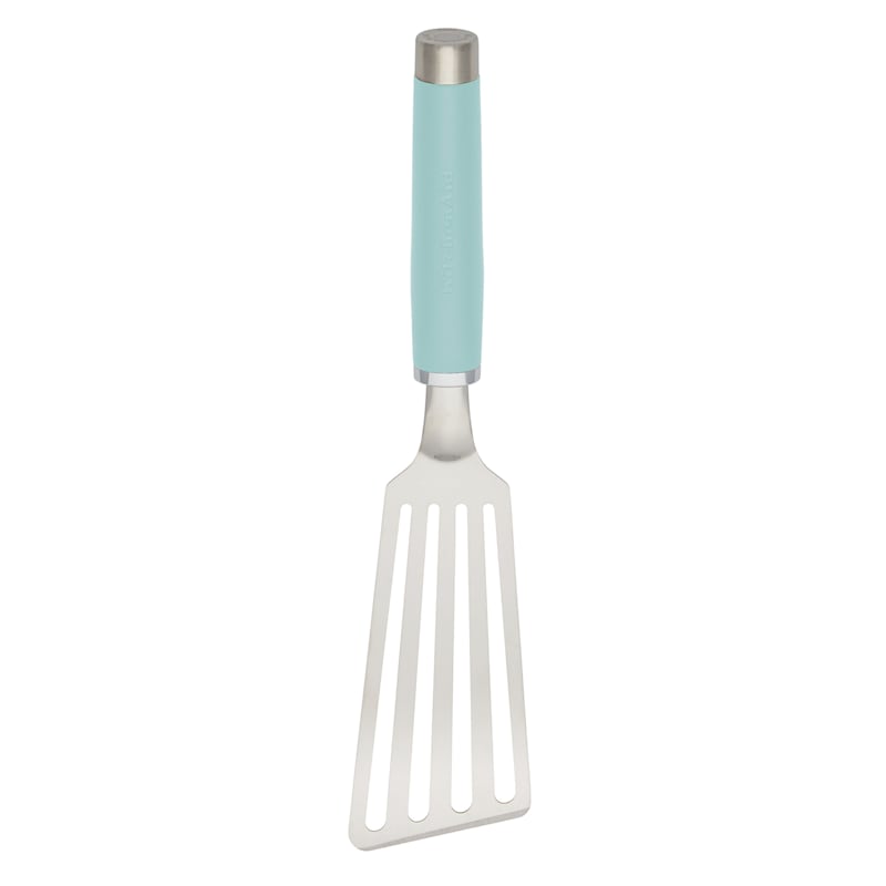 KitchenAid Silicone Tipped Stainless Steel Tongs, Aqua Sky