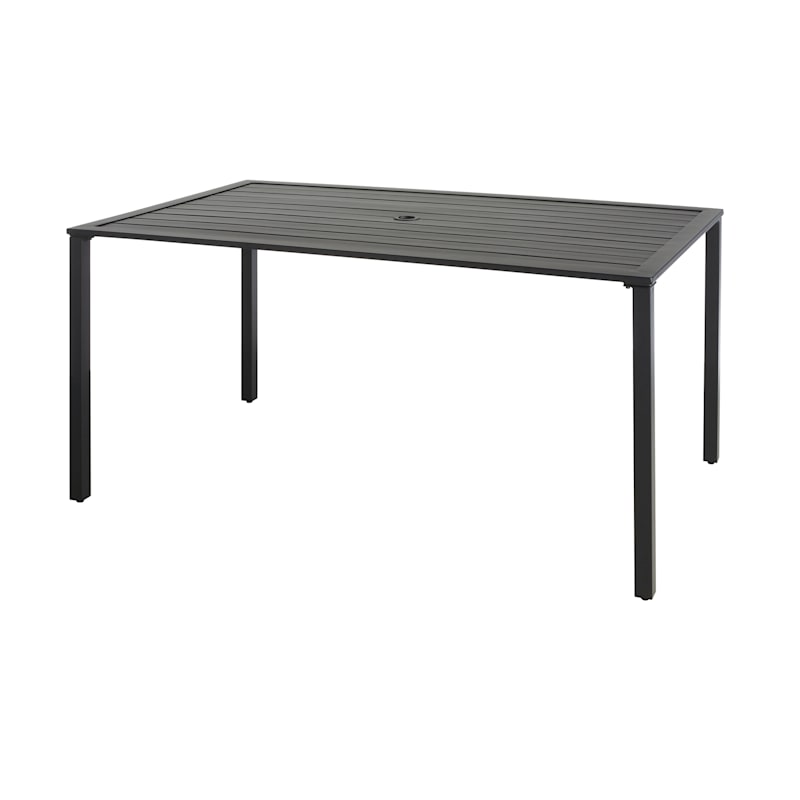 Black steel outlet outdoor table