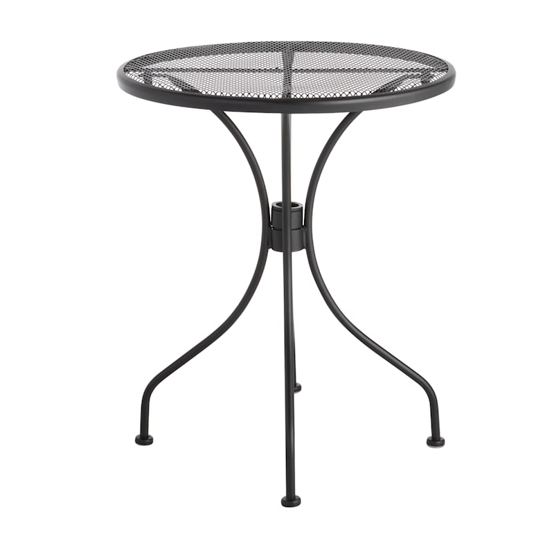 Outdoor black shop bistro table