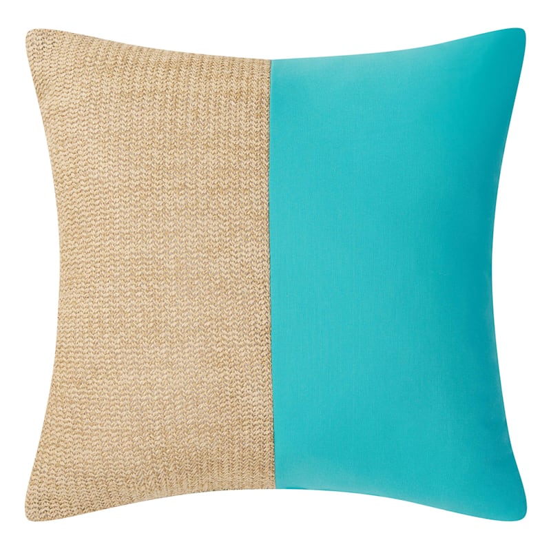 Color block throw pillows top