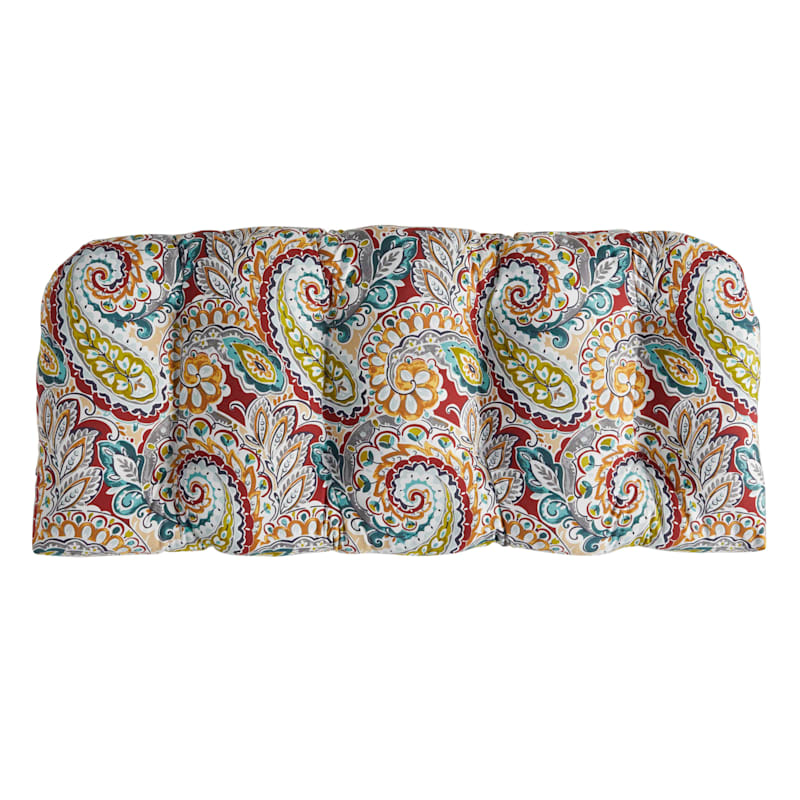 Outdoor wicker settee cushions outlet