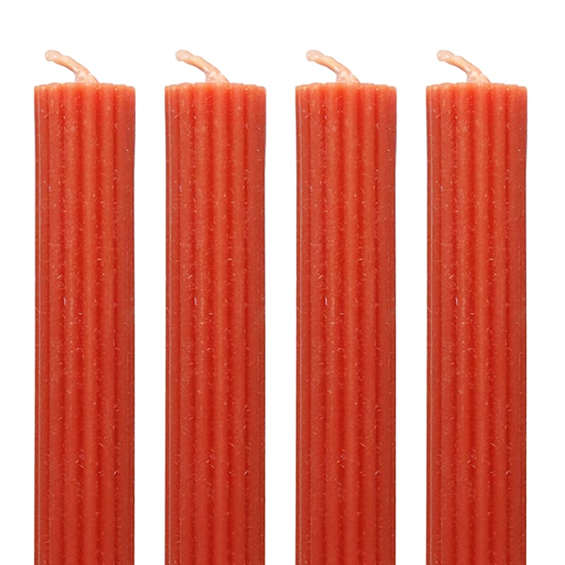 Tracey Boyd 4Pack Terracotta Unscented Taper Candles, 10"