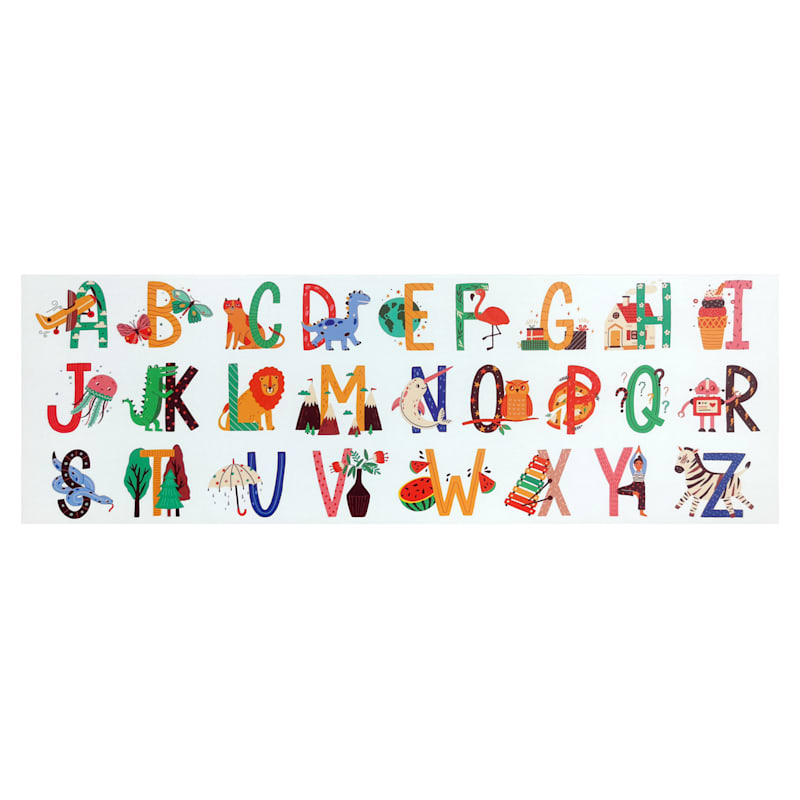 Alphabet Canvas Wall Art 36x12