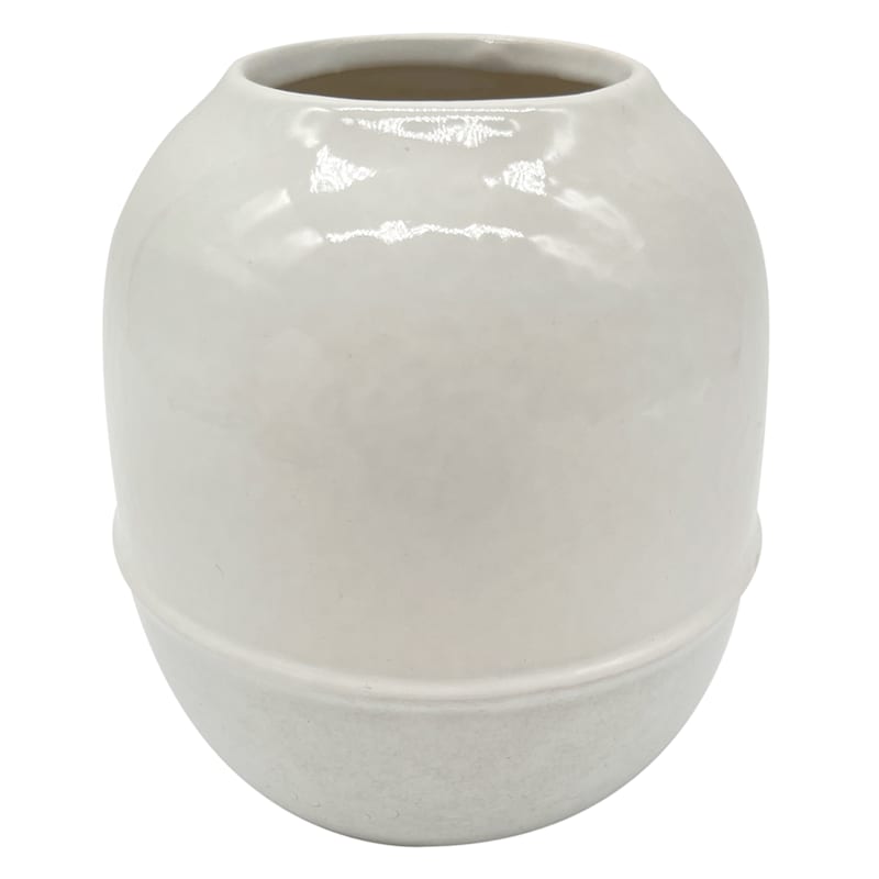 Ty Pennington White Porcelain Vase, 4"