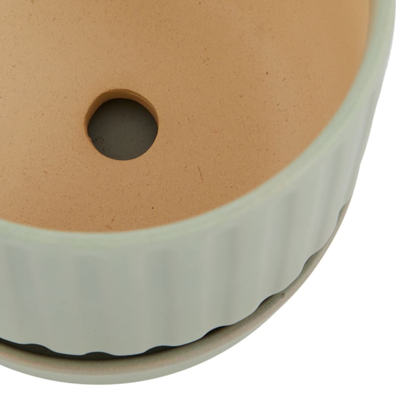 Indoor Grey Wash Ceramic Planter