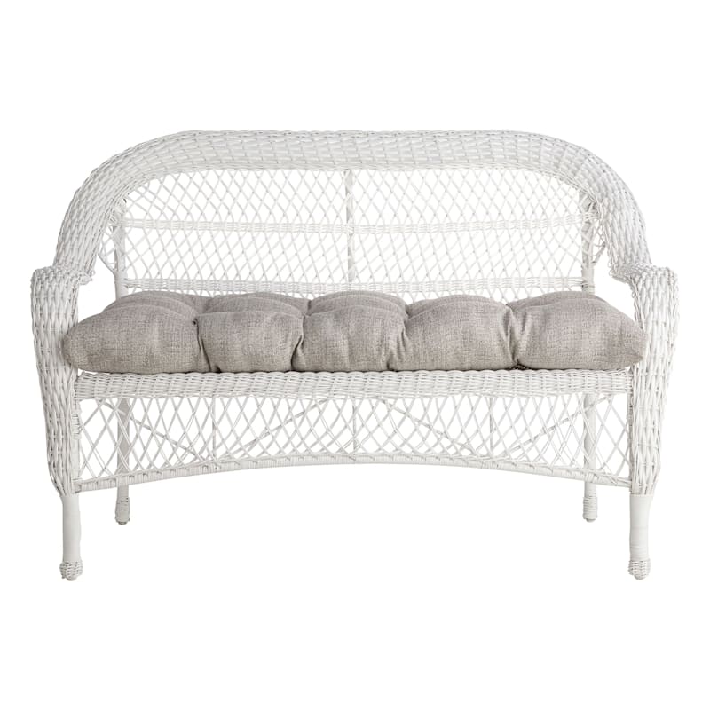 Wicker settee cushion discount