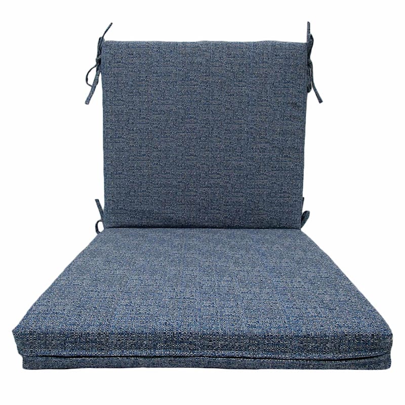 Fiddlestix Indigo Premium Outdoor Hinged Chair Cushion