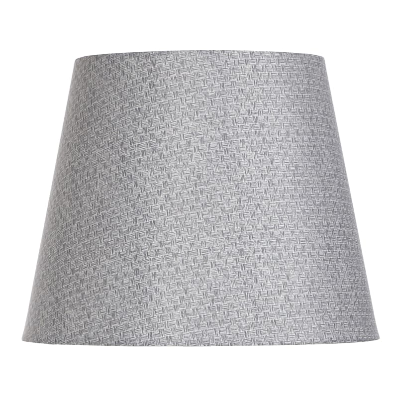Grey Tweed Accent Lamp Shade 10x7x8