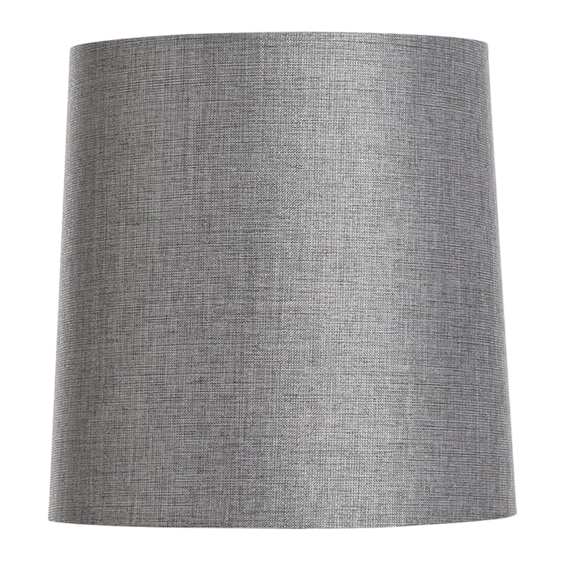 Grey linen lampshade top