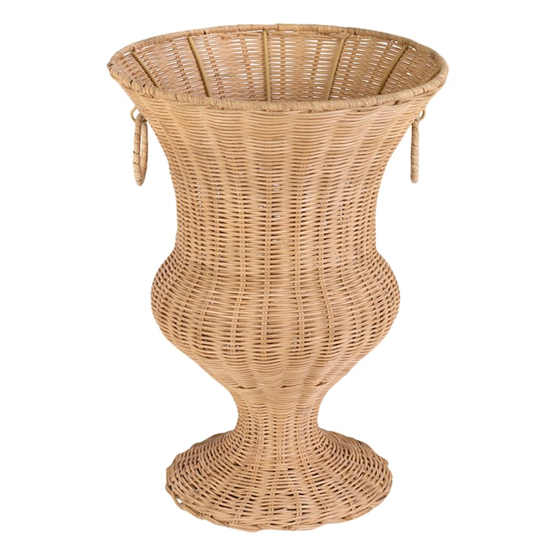 14In Rattan Vase With Handles