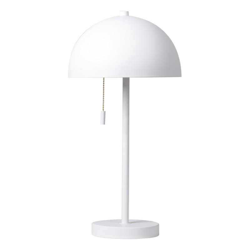 at Home Metal Dome Small 20 White Lamp