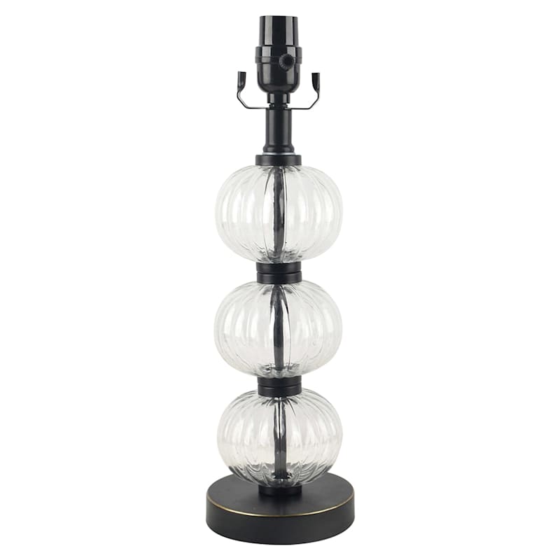 at Home Providence Bubble Glass 6 Black Accent Lamp