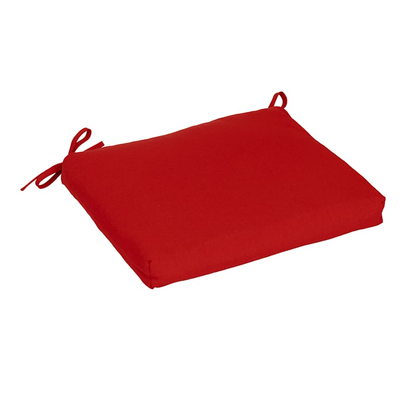 Cherry Canvas Outdoor Seat Cushion At Home
