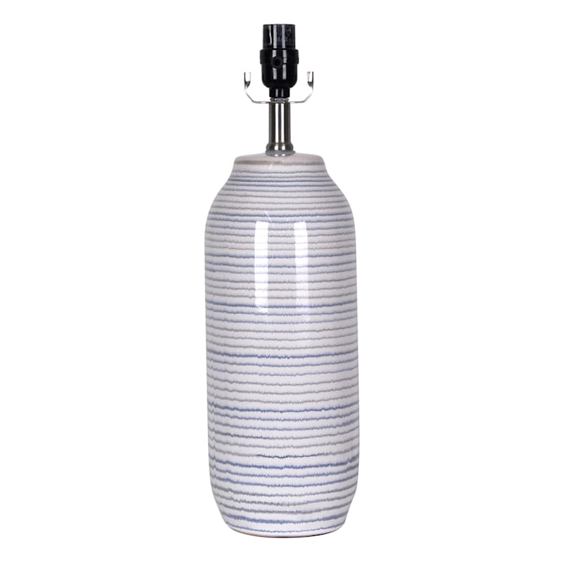 Blue stripe table lamp store