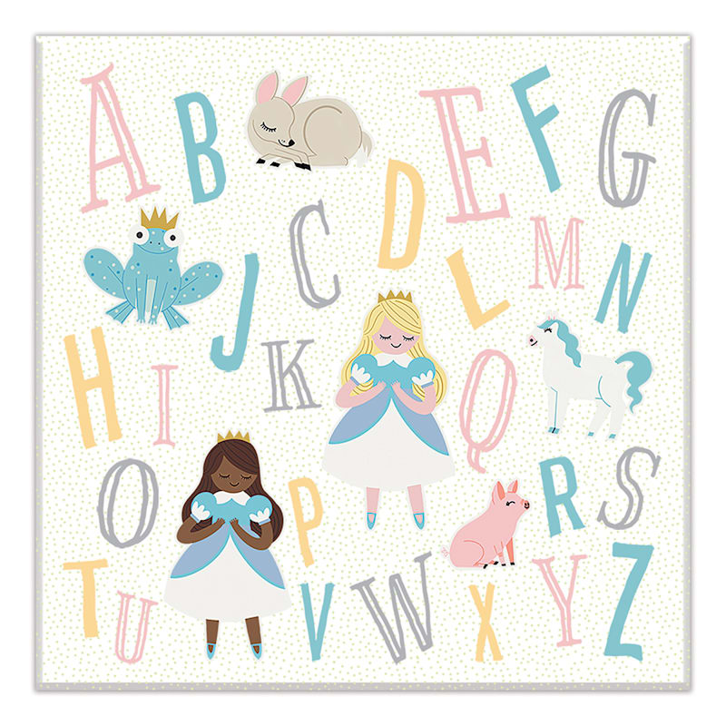 Tiny Dreamers Princess Alphabet Canvas Wall Art, 12"