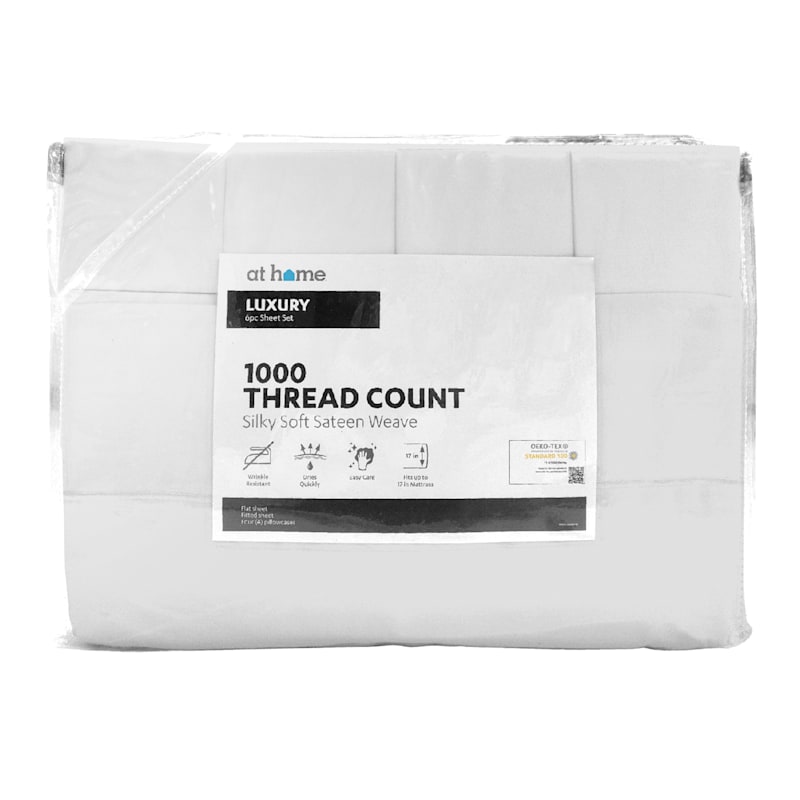 6Piece Antarctica 1000 Thread Count Luxury Sheet Set, Queen