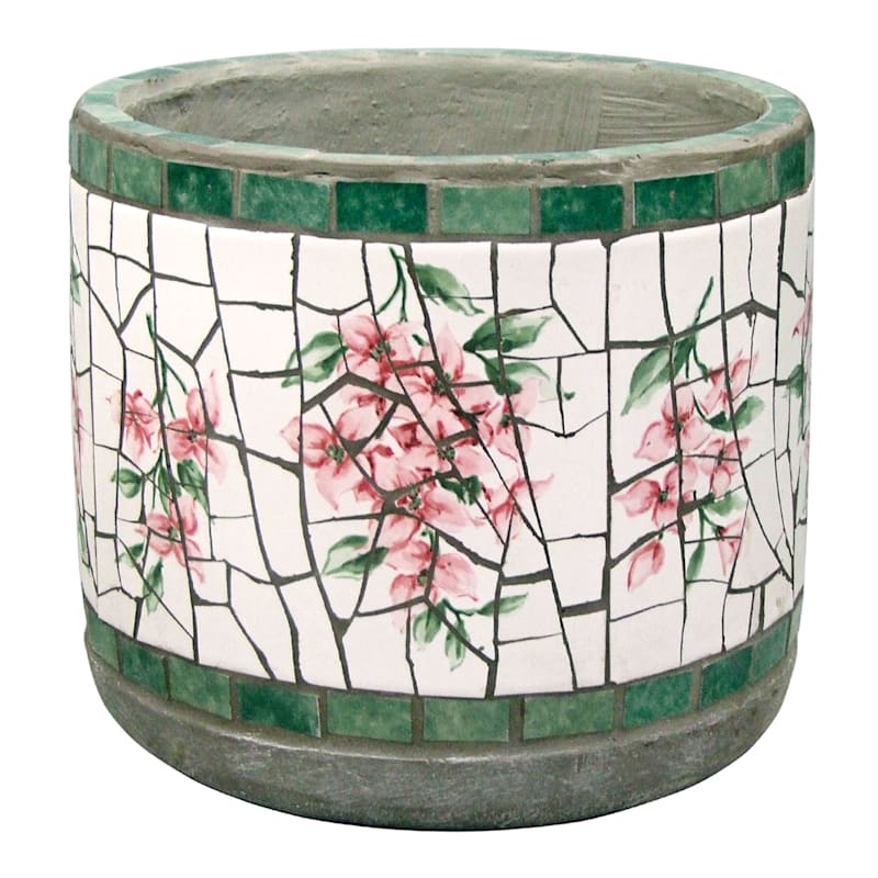 Providence Bougainvillea Mosaic Outdoor Planter, Small