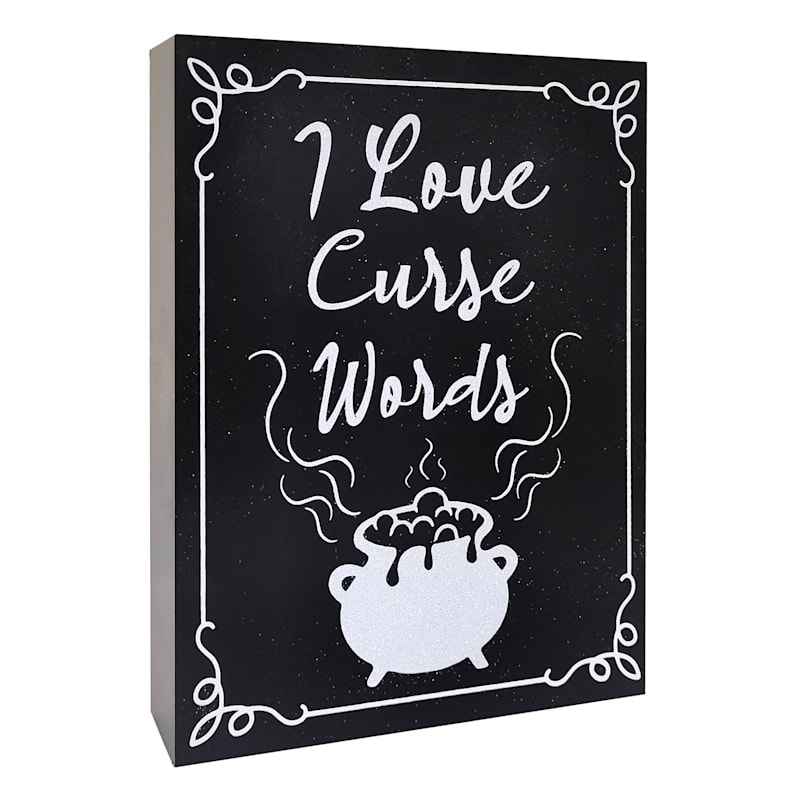 Spellbound Curse Words Sign At Home