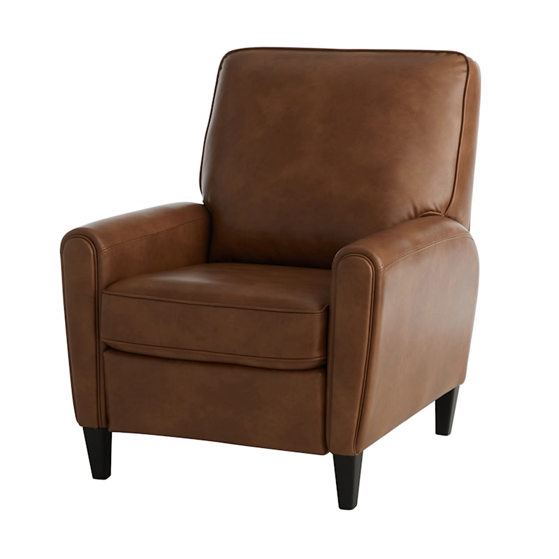 Honeybloom Harrison Push Back Recliner Cognac