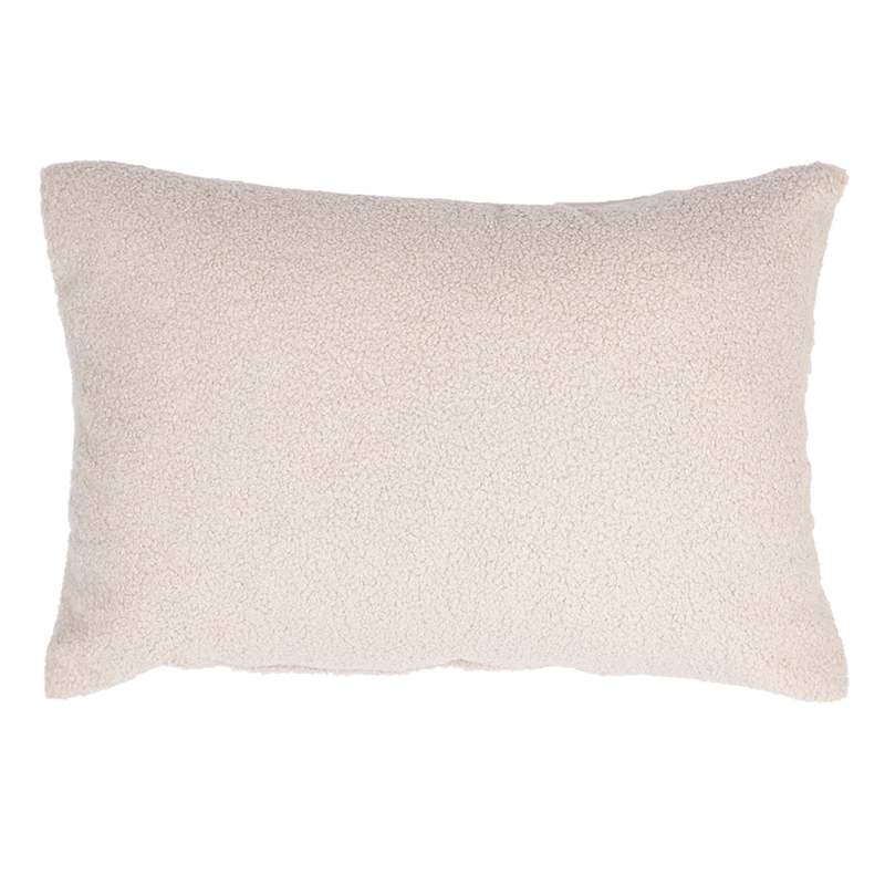 Honeybloom Brown Teddy Boucle Throw Pillow, 14x20