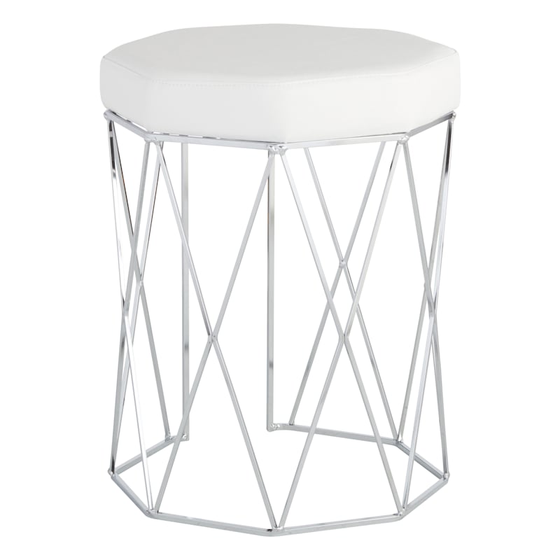 Chrome Vanity Stool At Home