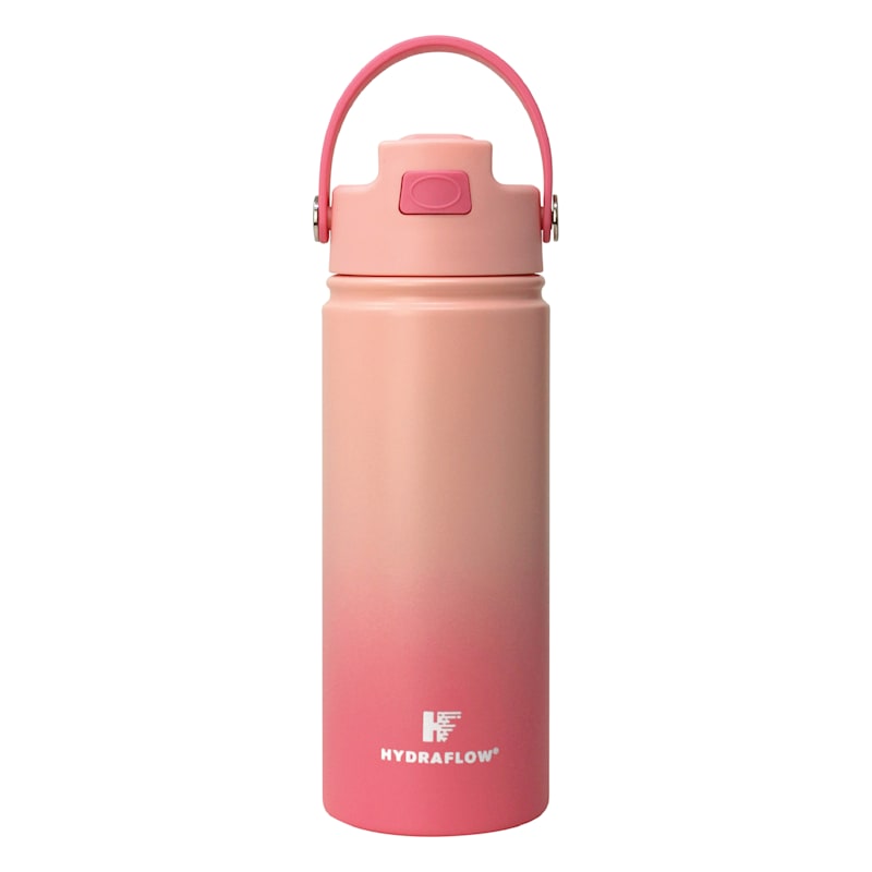 Hydraflow Ombre Sunset Blush Hybrid Vacuum Insulated Bottle, 17oz