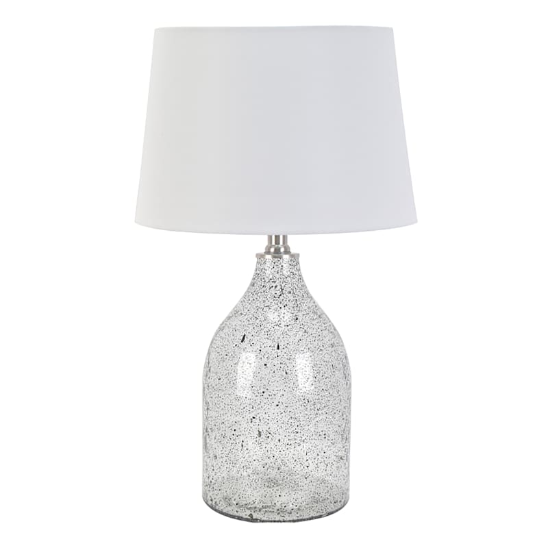 Honeybloom Seeded Glass Jug Medium Lamp with Shade 19