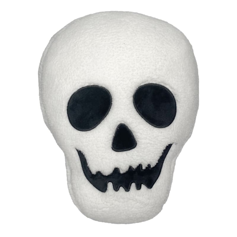 Skull shaped pillow top