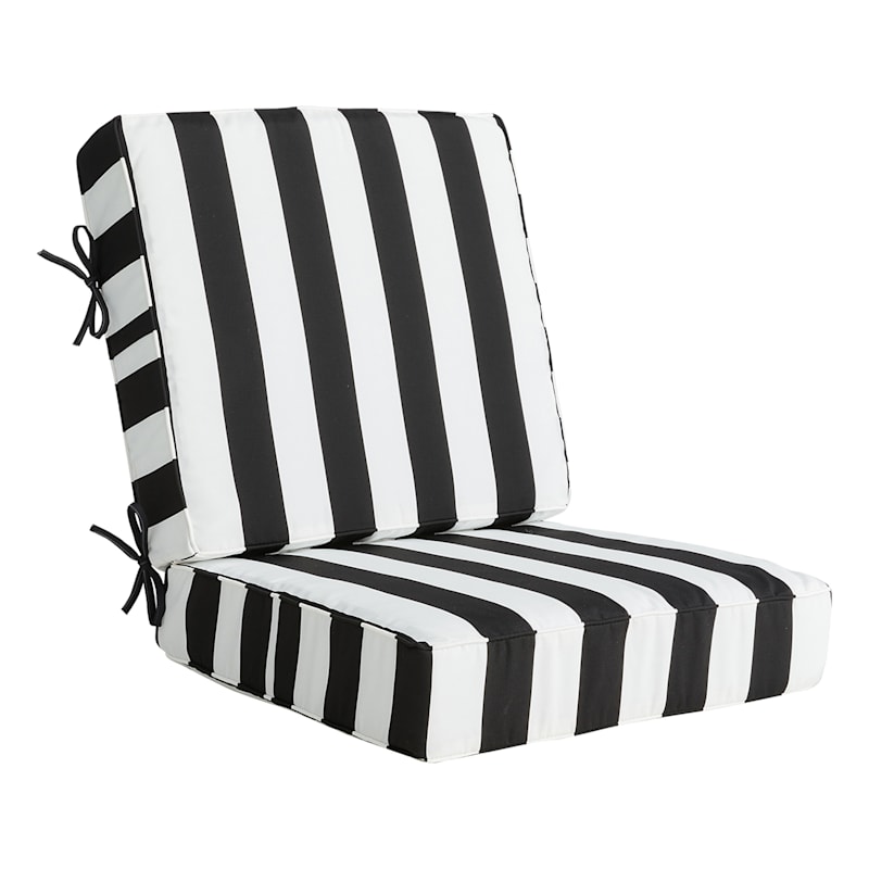 Patio cushions black and white 2025