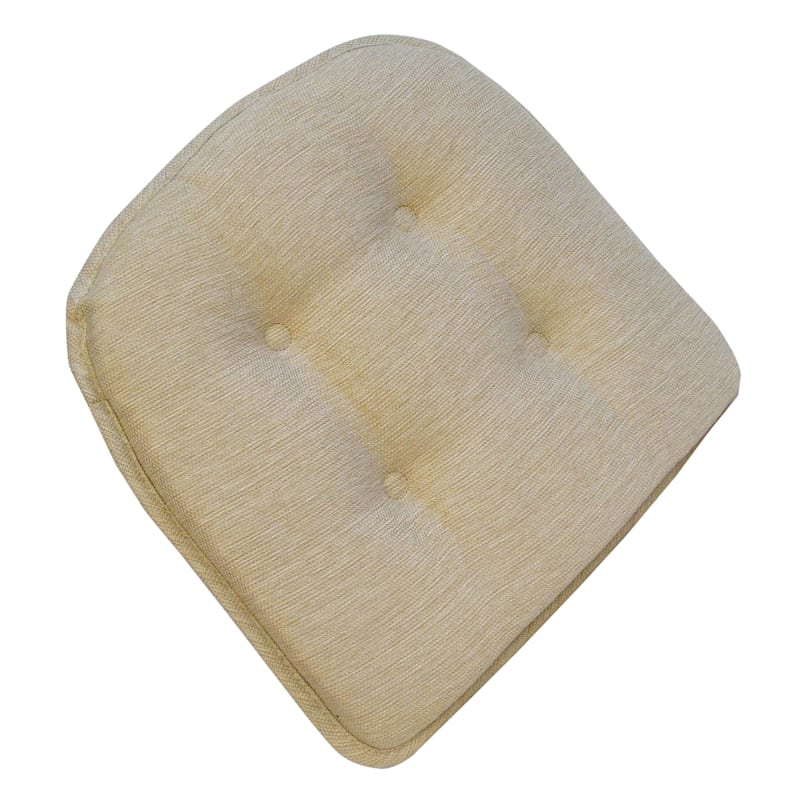 Embrace Tan Non Skid Gripper Dining Chair Cushion