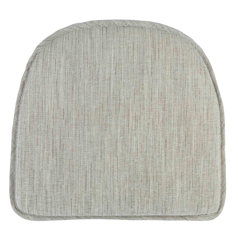 Salinger Tan Gripper Dining Chair Cushion with Non Skid Material
