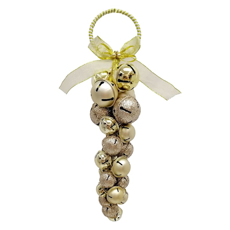Providence Gold Bell Door Hanger 15in Festive Holiday Door Decor At Home