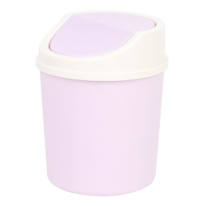 ハンドメイドcan can Lavender Lidded Trash Can, 1.5l
