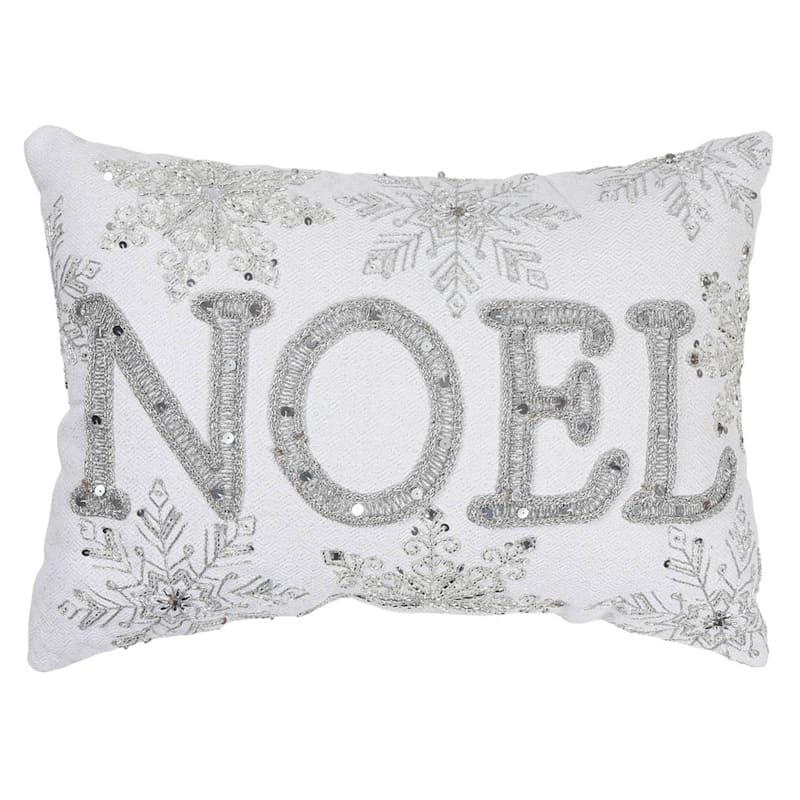 Silver christmas pillows online