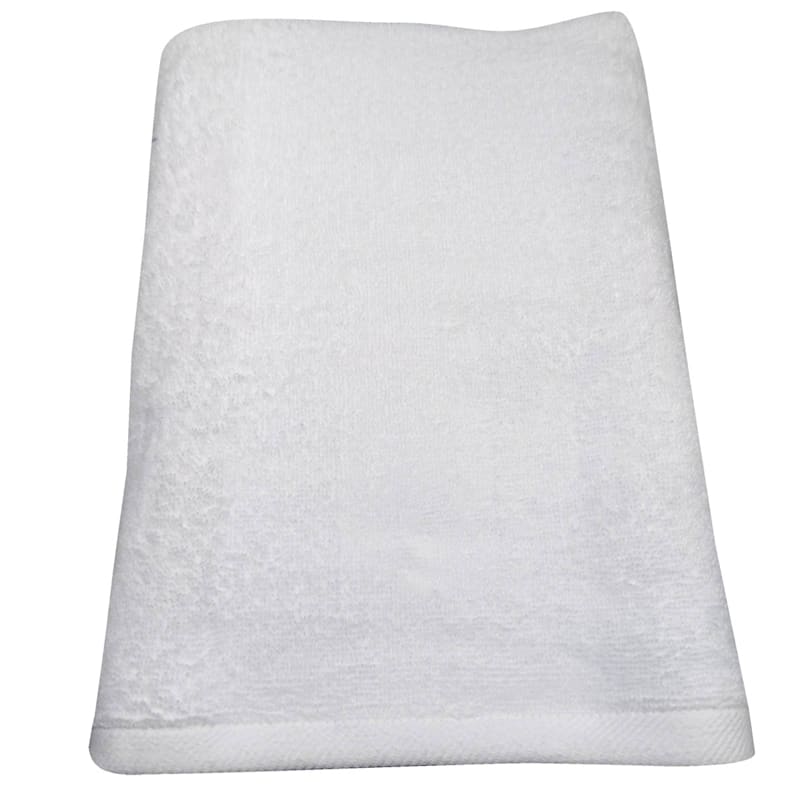White Cotton Bath Towel 27x52