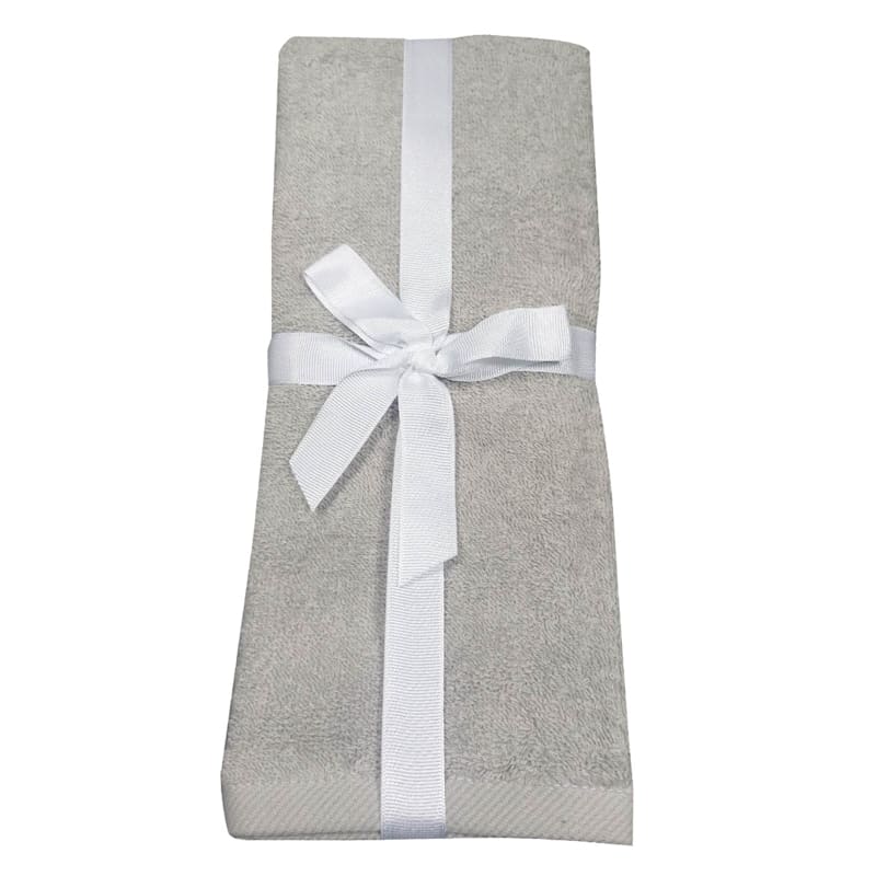 Grey white hand towels deals