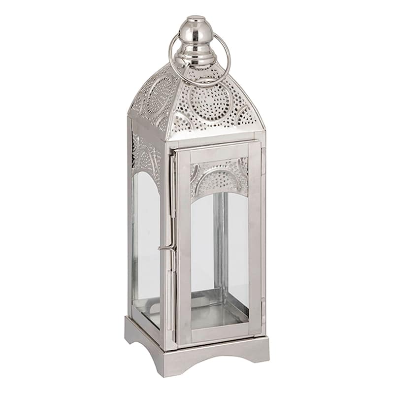 Silver moroccan lantern cheap