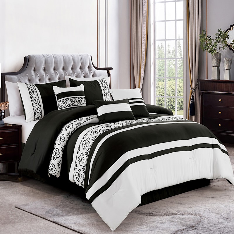 Black and white blanket set outlet