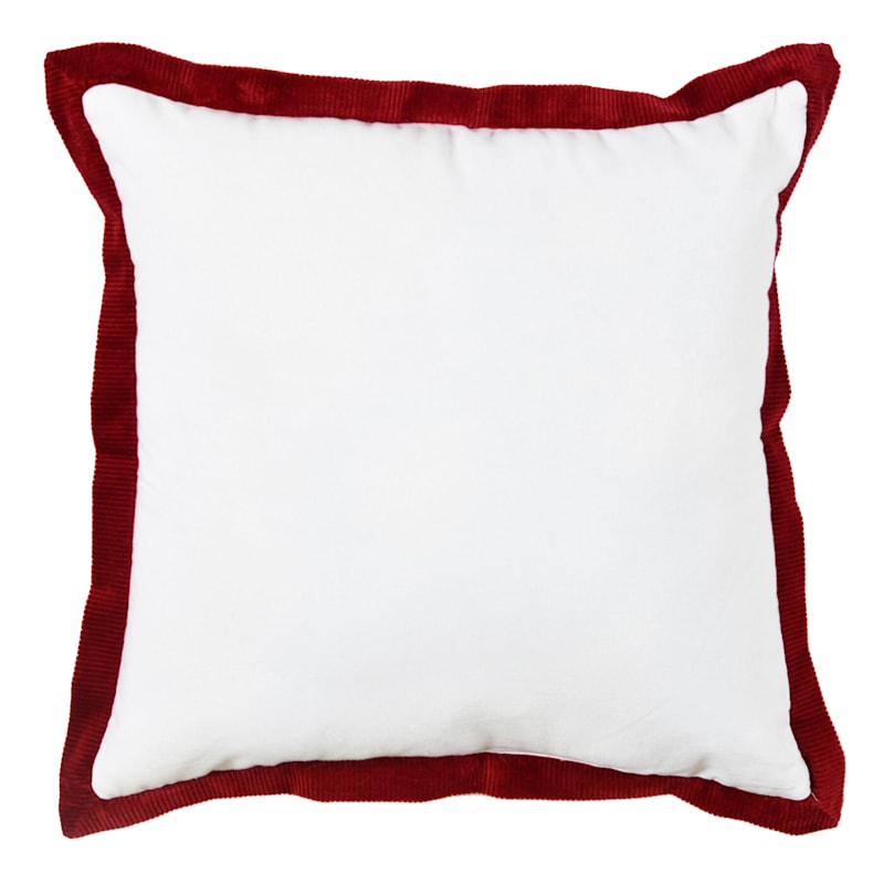 Red and white cushions store