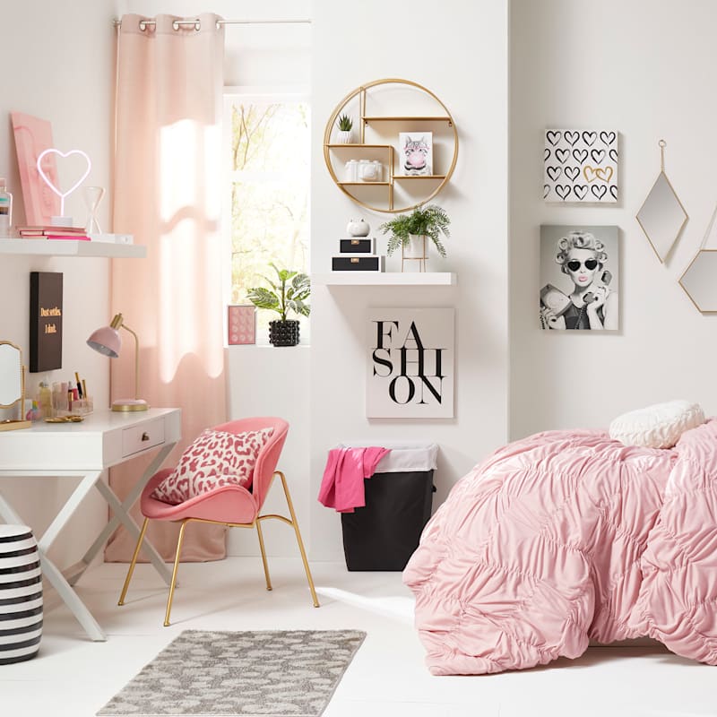 Jagger Accent Chair, Bright Pink