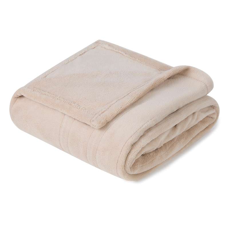 Linen Plush Electric Throw Blanket 50x60 Cozy Holiday Decor At Home