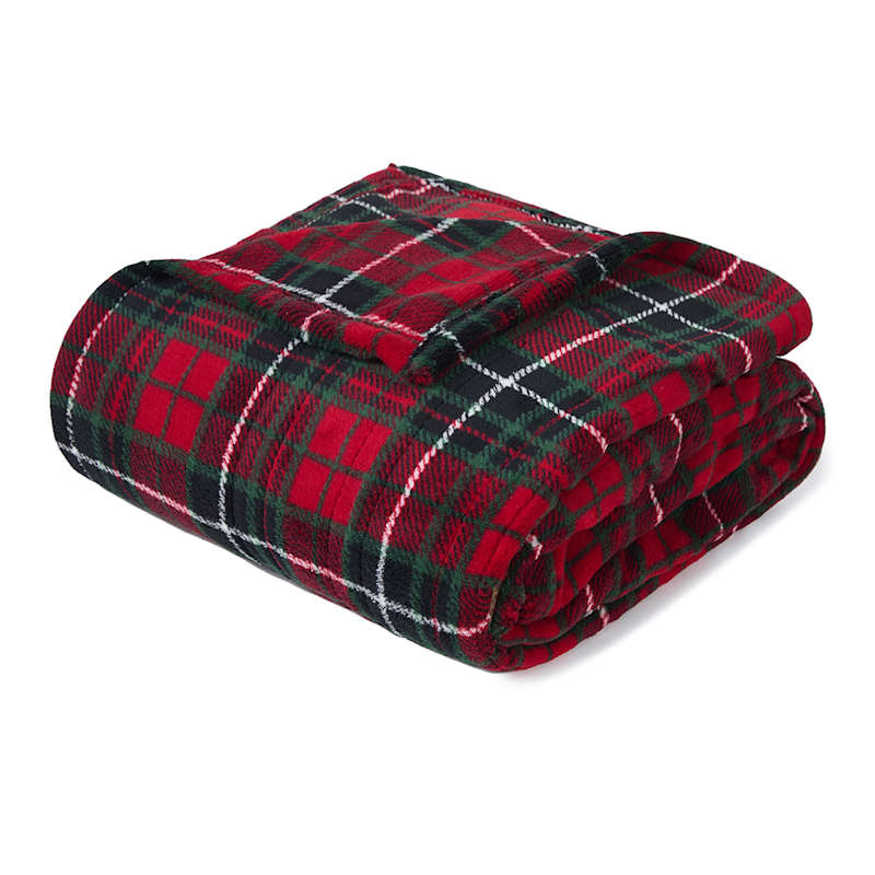 Tartan Plaid Electric Throw Blanket 50x60in Christmas Decor At Home
