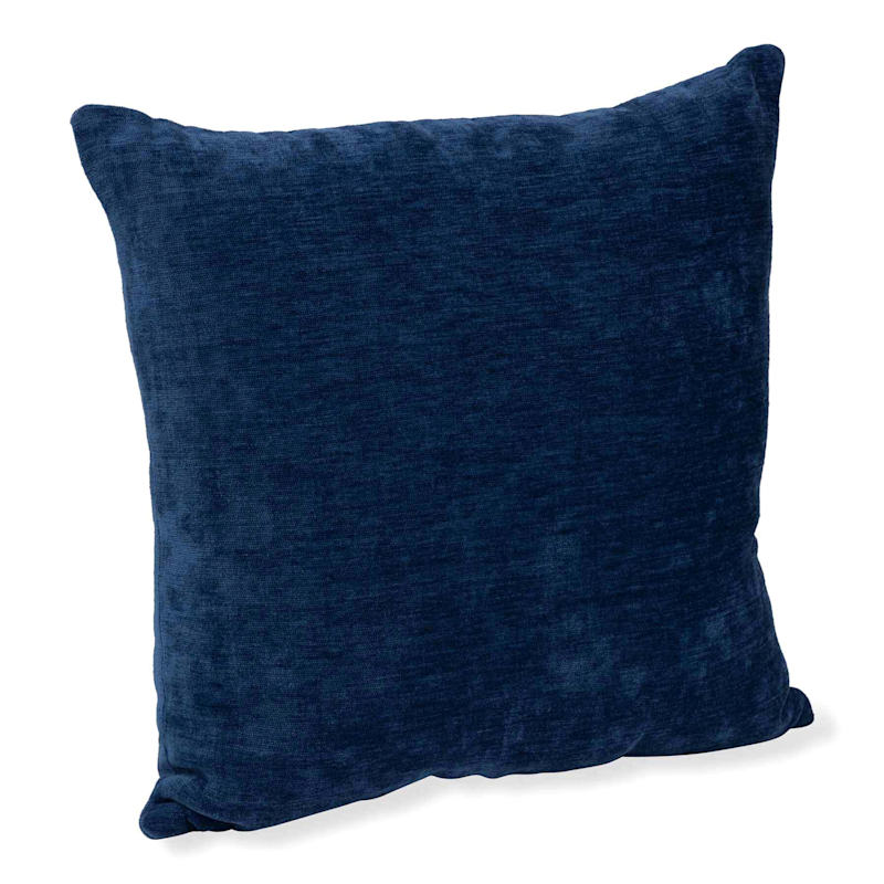 at Home Reese Chenille 18 Navy Throw Pillow