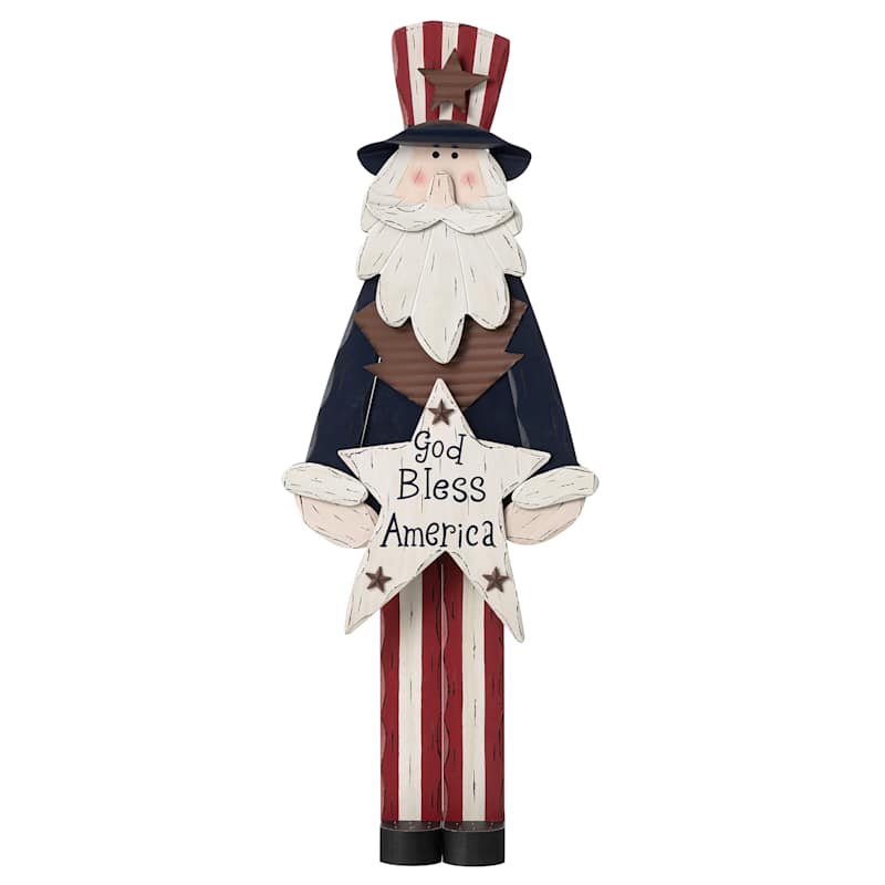 Patriotic Uncle Same Statue, 36"