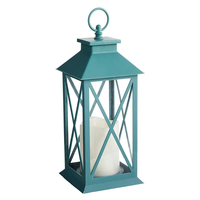 LED Teal Lantern, 12