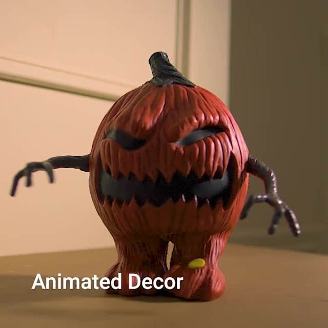 Video of Grim Gardens Animated Jack-o'-Lantern Waddler'
